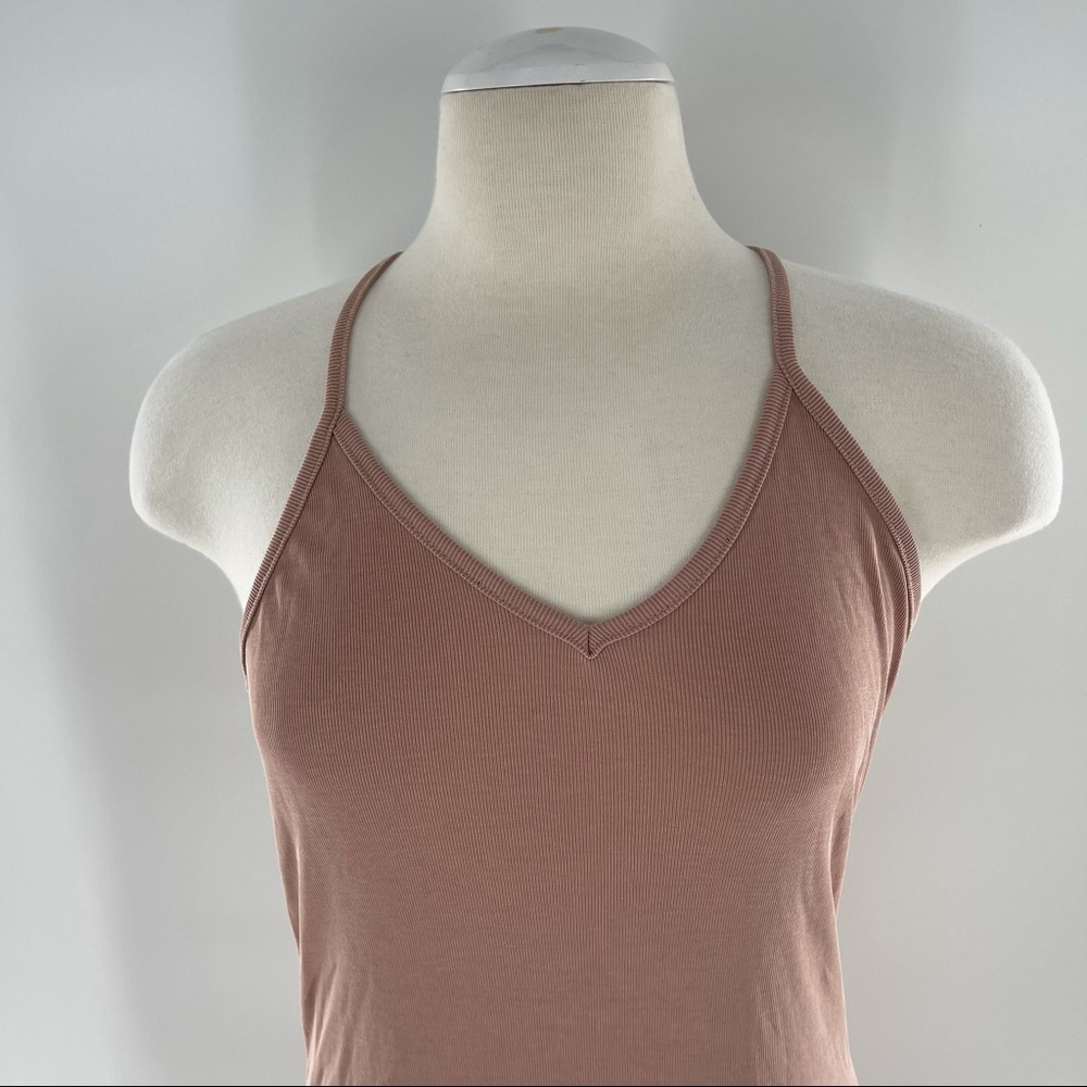 Light Pink Midi Racerback Dress - Picture 2 of 5